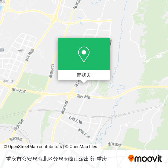 重庆市公安局渝北区分局玉峰山派出所地图