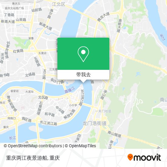 重庆两江夜景游船地图