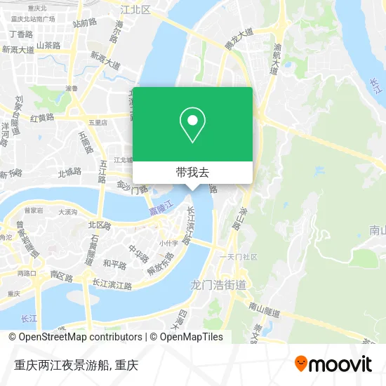 重庆两江夜景游船地图