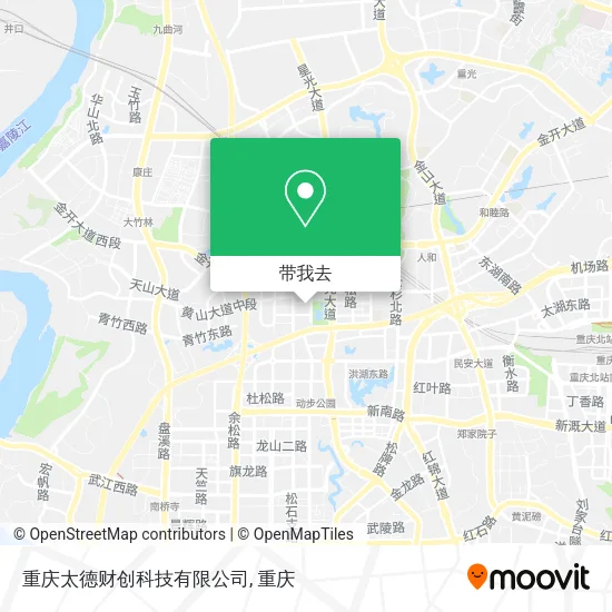重庆太德财创科技有限公司地图