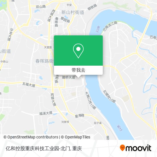 亿和控股重庆科技工业园-北门地图
