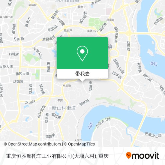 重庆恒胜摩托车工业有限公司(大堰六村)地图