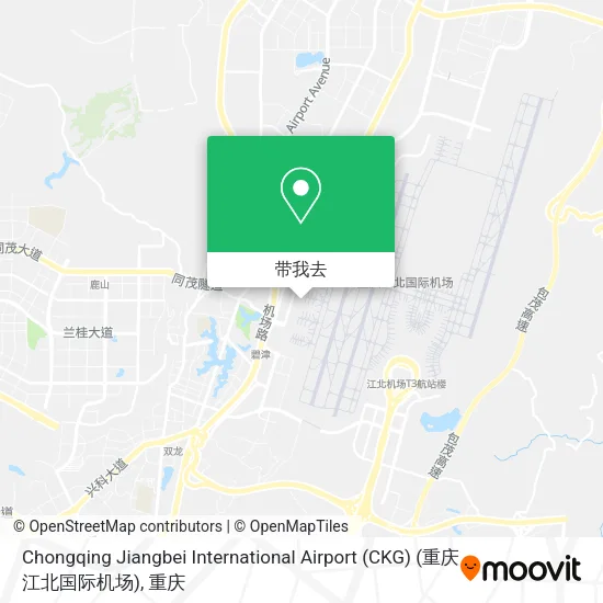 Chongqing Jiangbei International Airport (CKG) (重庆江北国际机场)地图