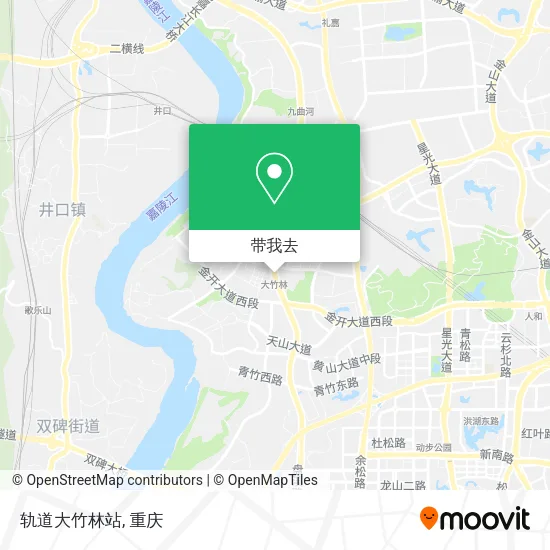 轨道大竹林站地图