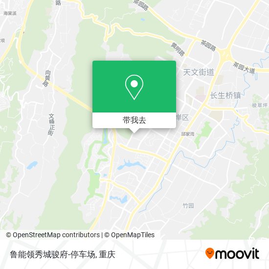 鲁能领秀城骏府-停车场地图