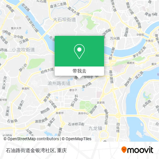石油路街道金银湾社区地图
