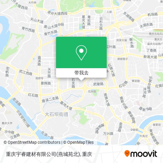 重庆宇睿建材有限公司(燕城苑北)地图