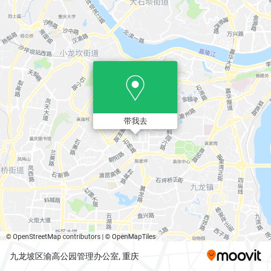 九龙坡区渝高公园管理办公室地图