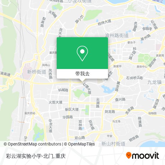 彩云湖实验小学-北门地图