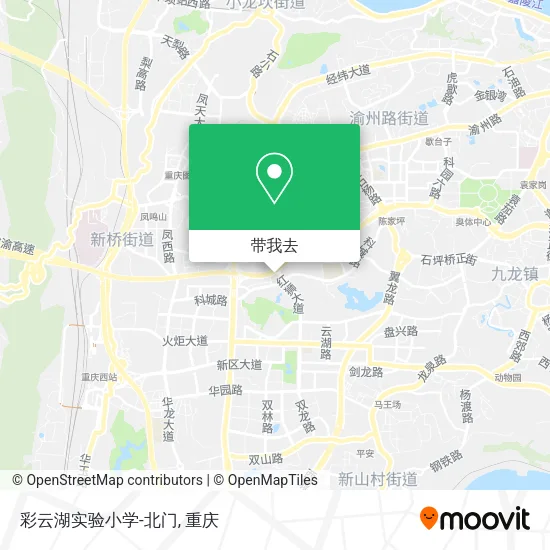 彩云湖实验小学-北门地图