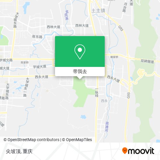 尖坡顶地图