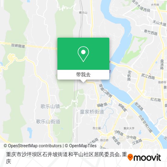 重庆市沙坪坝区石井坡街道和平山社区居民委员会地图