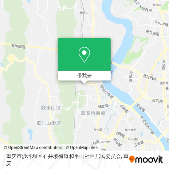 重庆市沙坪坝区石井坡街道和平山社区居民委员会地图