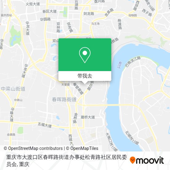 重庆市大渡口区春晖路街道办事处松青路社区居民委员会地图