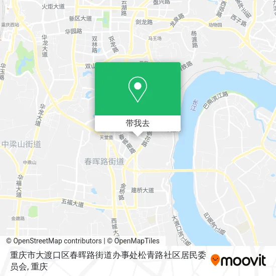 重庆市大渡口区春晖路街道办事处松青路社区居民委员会地图