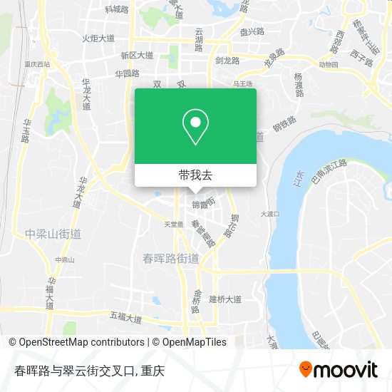 春晖路与翠云街交叉口地图