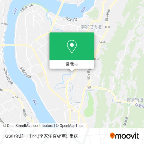 GS电池统一电池(李家沱直销商)地图