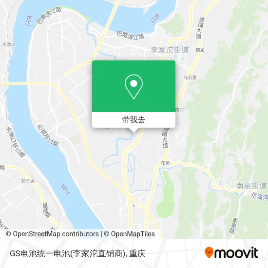 GS电池统一电池(李家沱直销商)地图