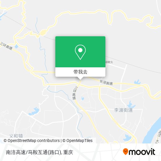 南涪高速/马鞍互通(路口)地图
