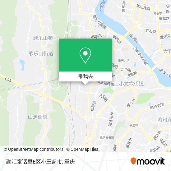 融汇童话里E区小王超市地图