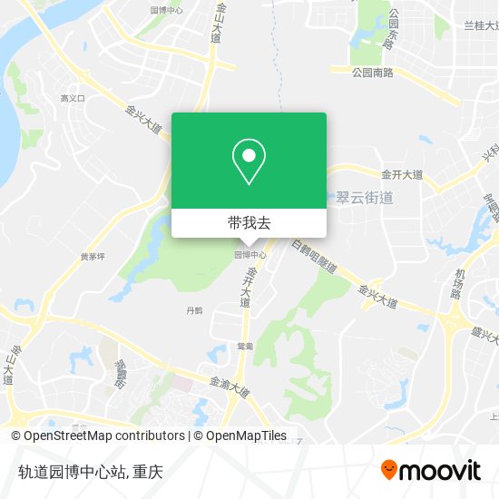轨道园博中心站地图