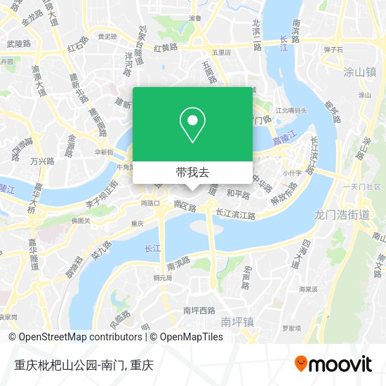 重庆枇杷山公园-南门地图