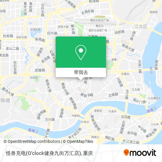 怪兽充电(O'clock健身九街万汇店)地图