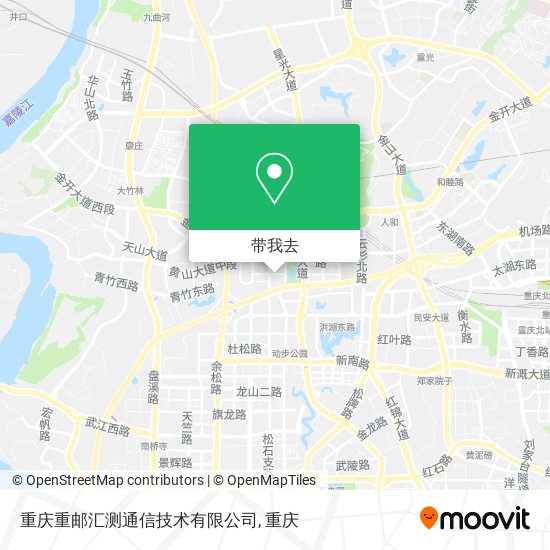 重庆重邮汇测通信技术有限公司地图