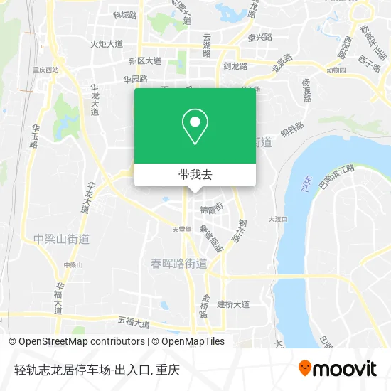 轻轨志龙居停车场-出入口地图