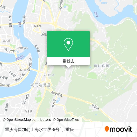 重庆海昌加勒比海水世界-5号门地图