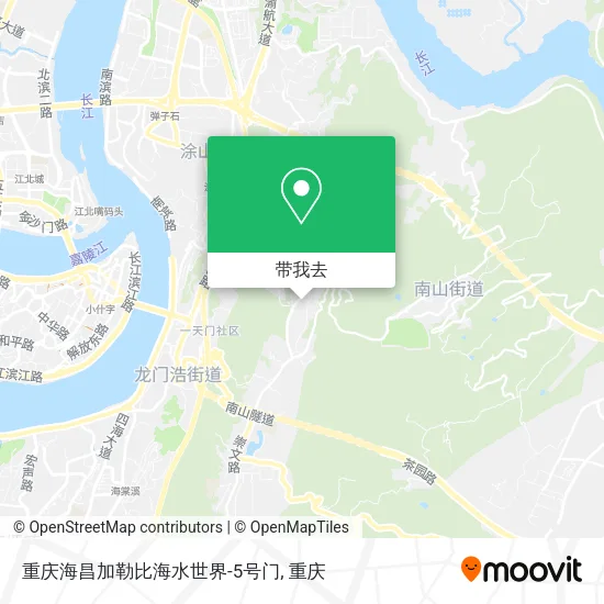 重庆海昌加勒比海水世界-5号门地图