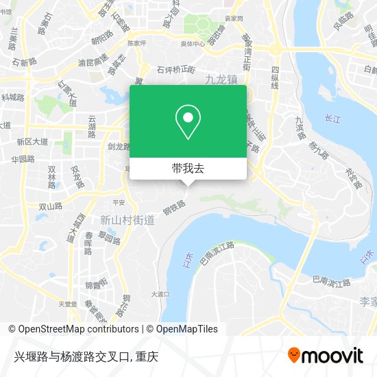 兴堰路与杨渡路交叉口地图