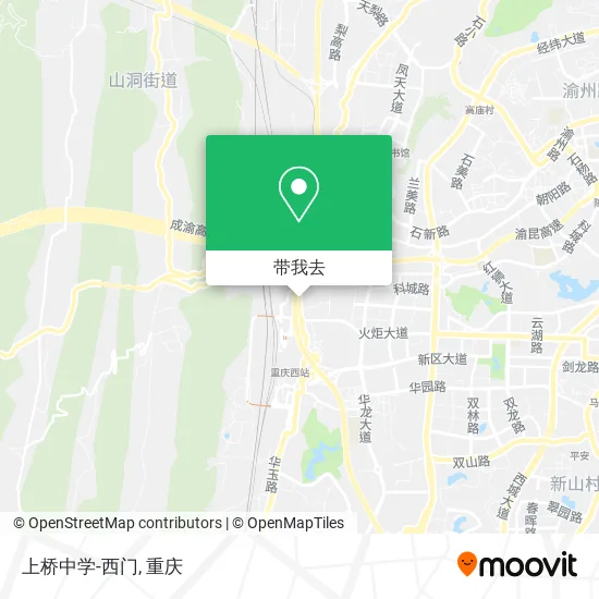 上桥中学-西门地图