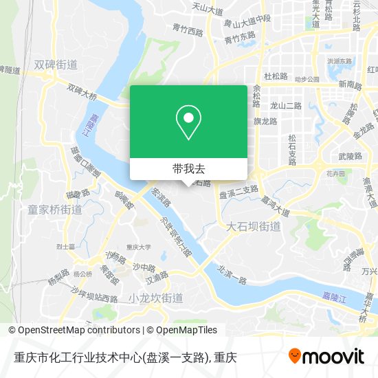 重庆市化工行业技术中心(盘溪一支路)地图