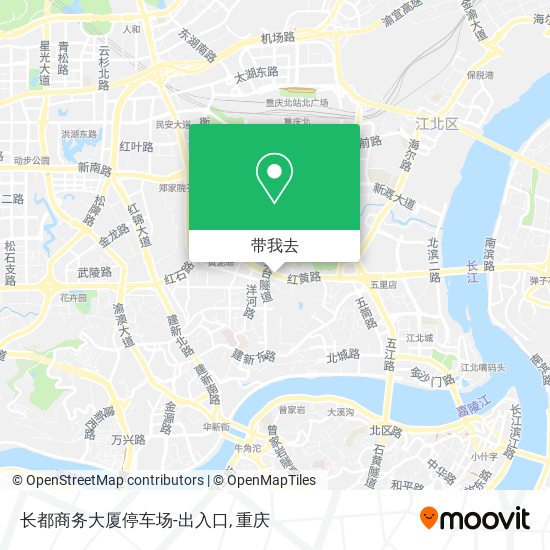 长都商务大厦停车场-出入口地图