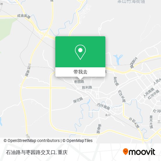 石油路与枣园路交叉口地图