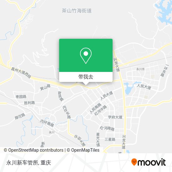 永川新车管所地图