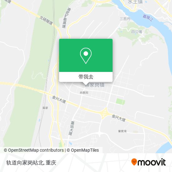 轨道向家岗站北地图