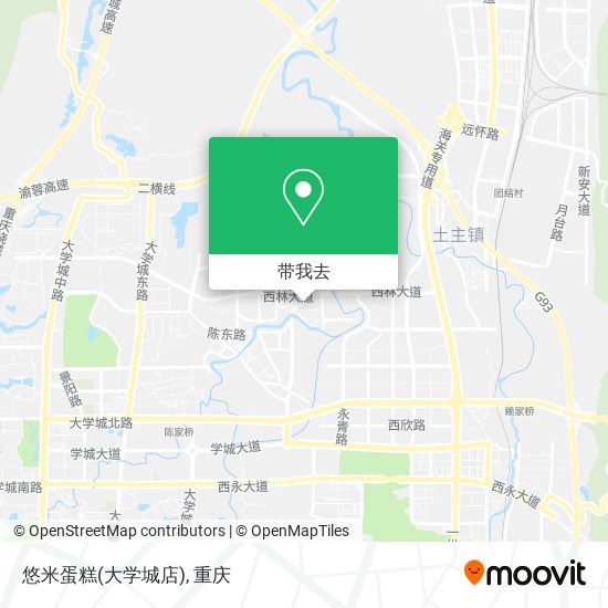 悠米蛋糕(大学城店)地图