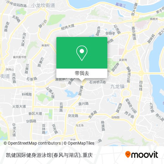 凯健国际健身游泳馆(春风与湖店)地图