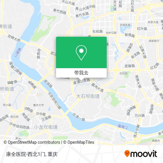 康全医院-西北1门地图
