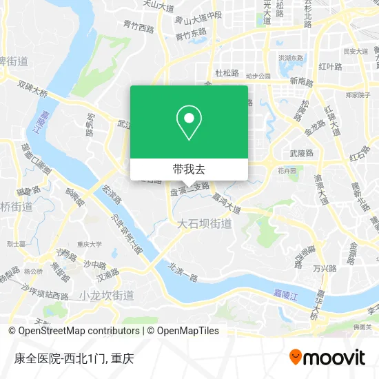 康全医院-西北1门地图