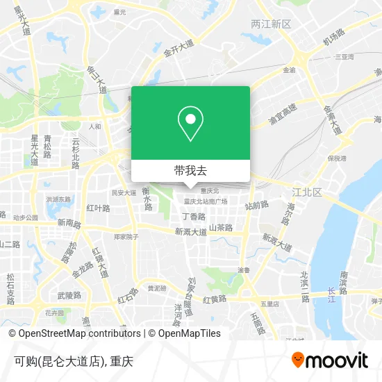 可购(昆仑大道店)地图