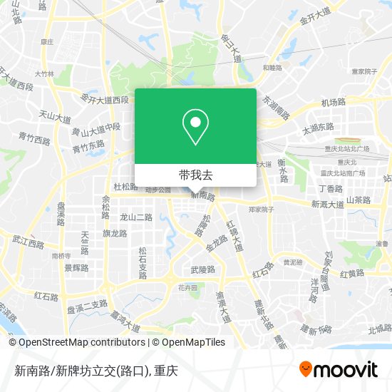 新南路/新牌坊立交(路口)地图
