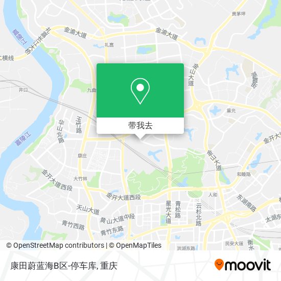 康田蔚蓝海B区-停车库地图