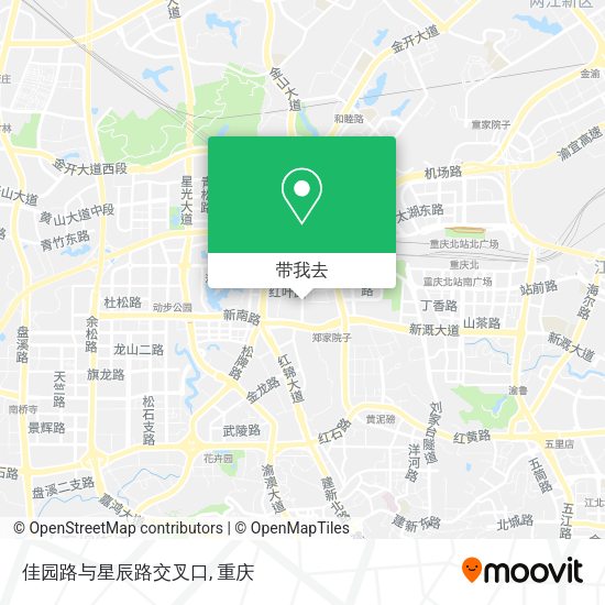 佳园路与星辰路交叉口地图