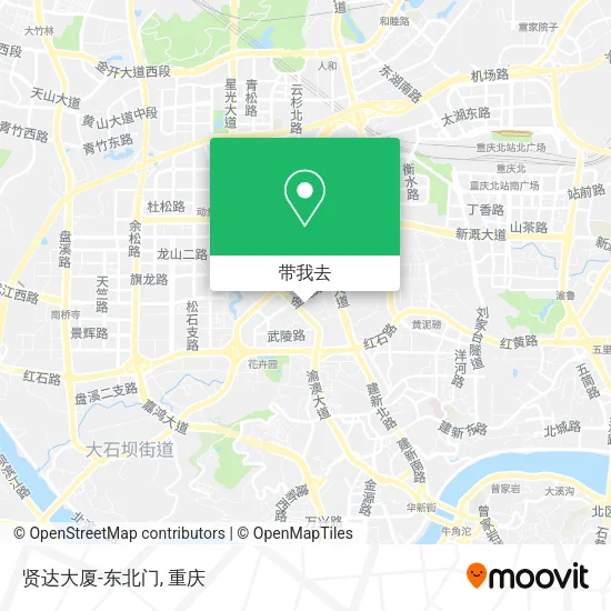 贤达大厦-东北门地图