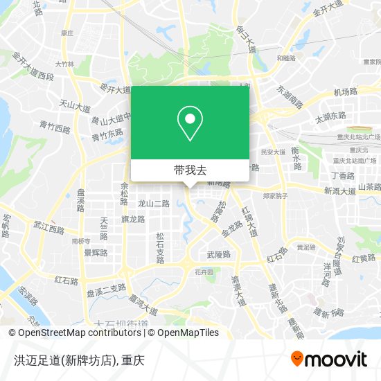 洪迈足道(新牌坊店)地图