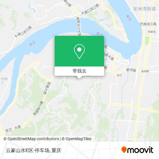 云篆山水E区-停车场地图