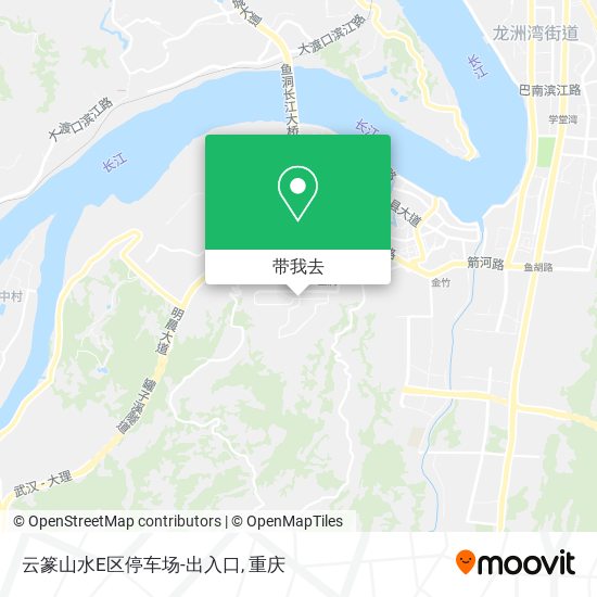 云篆山水E区停车场-出入口地图
